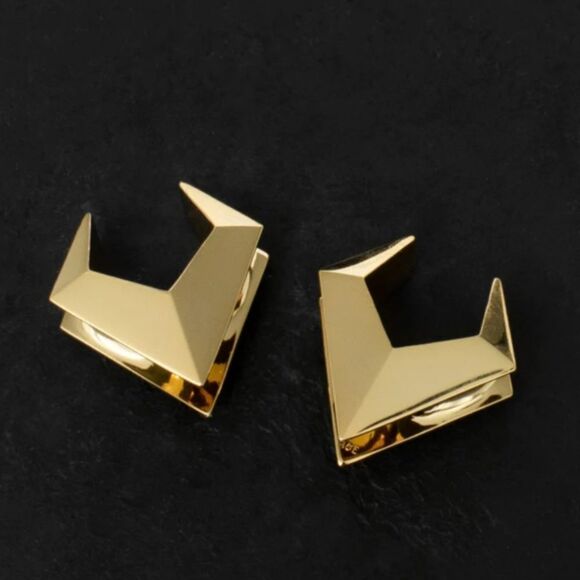 NIB Ask & Embla Valar Saddle Hangers in Gold .5" - Picture 4 of 11